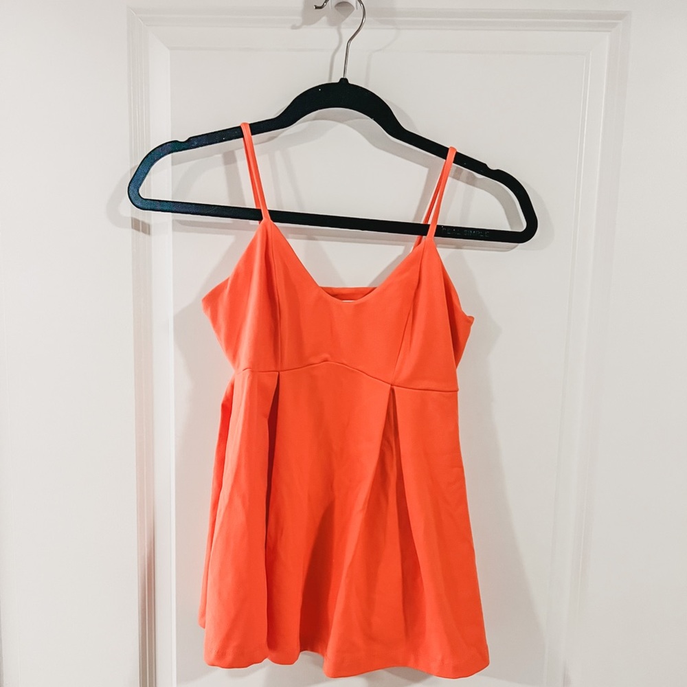 Susana Monaco Empire Waist Orange Tank